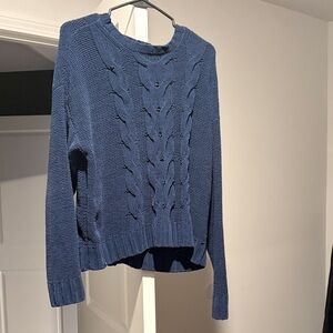 American Eagle Blue Cable Knit Women's Sweater